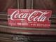Vintage Coca Cola Porcelain Sign Old Door Push Bar Soda Pop Drink Bottle Coke
