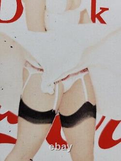Vintage Coca Cola Porcelain Sign Old Soda Pop Advertising Coke Marilyn Monroe 12