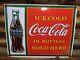 Vintage Coca Cola Porcelain Sign Soda Coke Pop 17 Restaurant Beverage Drink