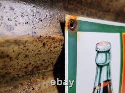 Vintage Coca Cola Porcelain Sign Soda Coke Pop 17 Restaurant Beverage Drink
