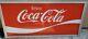 Vintage Coca Cola Porcelain Sign Vintage ENJOY COCA-COLA FRAMED 34x68