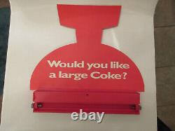 Vintage Coca Cola Put Your Thirst On Ice Oda Fountain Topper Sign Advertisment