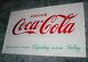 Vintage Coca Cola Reverse on Glass Sign