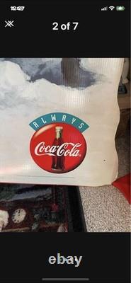 Vintage Coca Cola Santa Advertising Standee Life Size Rare Dominick's Food Store Vintage Coca Cola Santa Advertising Standee Life Size Rare Dominick's Food Store