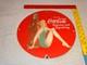 Vintage Coca Cola Sexy? Bikini? Woman 11 3/4 Coke Bottle Porcelain Metal Sign