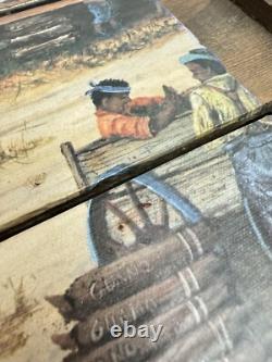 Vintage Coca-Cola Sign Barn Wood Plank Advertising 40-50s Country Store Gas Soda