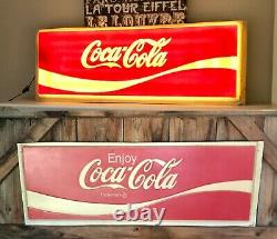Vintage Coca-Cola Sign Bowling Alley Sign Coca-Cola Collectible