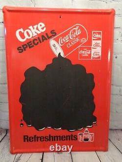 Vintage Coca Cola Sign Chalkboard Menu Board