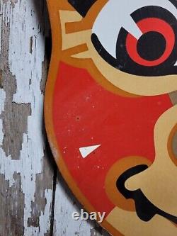 Vintage Coca Cola Sign Coke Porcelain Sign 40 Soda Pop Beverage Bottle Boy Head