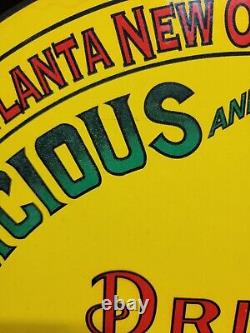 Vintage Coca Cola Sign Coke Porcelain Sign Soda Pop Atlanta Beverage Coke Bottle