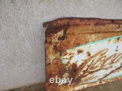 Vintage Coca Cola Sign Fishtail Large Store Sign of Good Taste