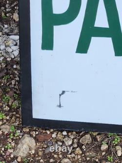 Vintage Coca Cola Sign Handicapped Handicap Parking 28x46 Large Coke Soda Adver