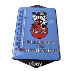Vintage Coca Cola Sign Mickey Soda Gas Pump Porcelain Ad Thermometer Sign Vintage Coca Cola Sign Mickey Soda Gas Pump Porcelain Ad Thermometer Sign