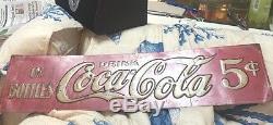 Vintage Coca Cola Sign Tin