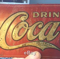 Vintage Coca Cola Sign Tin
