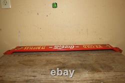 Vintage Coca Cola Soda Pop Store 32 Door Push Pull Bar Porcelain Metal Sign