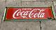 Vintage Coca Cola Soda Porcelain Metal Advertising Fountain Beverage Gas Sign