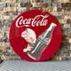 Vintage Coca-Cola Sprite Boy Heavy Metal Sign Rare 1950s Style 19.7 (50cm)