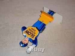 Vintage Coca Cola Stand-up Policeman Slow School Zone 12 Metal Soda Cop Sign