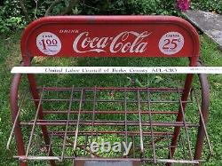 Vintage Coca-Cola Store Display Rack Coke Hand Truck on Wheels
