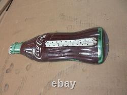 Vintage Coca Cola Thermometer Gas Station Sign Robertson USA
