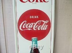 Vintage Coca Cola Things Go Better With Coke 1964 Original Sign No Reserve