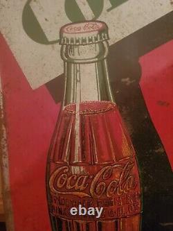 Vintage Coca-Cola Tin Advertising Sign