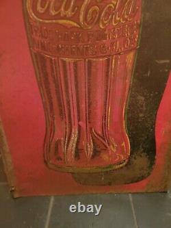 Vintage Coca-Cola Tin Advertising Sign