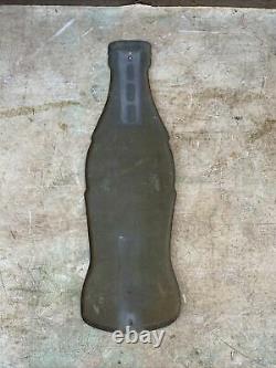 Vintage Coca Cola Tin Bottle Sign AM 11/53