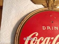 Vintage Coca Cola Tin Sign-1930'S