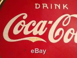 Vintage Coca Cola Tin Sign-1930'S