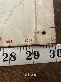 Vintage Coca-Cola Tin Sign Its The Real Thing 1970s STAMPED MCA Ad Collectible