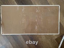 Vintage Coca-Cola Tin Sign Its The Real Thing 1970s STAMPED MCA Ad Collectible
