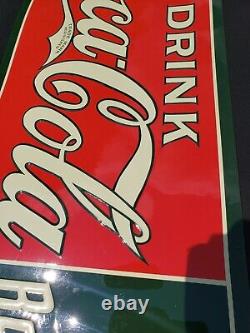 Vintage Coca Cola Tin sign 35 1/2 x 11 3/4