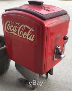 Vintage Coca Cola Tombstone Soda Dispenser Sign Pepsi Not Porcelain NO RESERVE