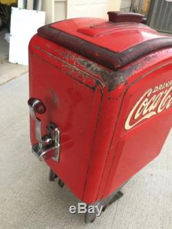 Vintage Coca Cola Tombstone Soda Dispenser Sign Pepsi Not Porcelain NO RESERVE