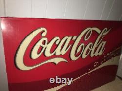 Vintage Coca-Cola Trademark Plexiglass Large Sign