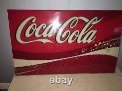 Vintage Coca-Cola Trademark Plexiglass Large Sign