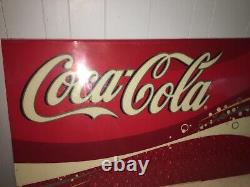 Vintage Coca-Cola Trademark Plexiglass Large Sign