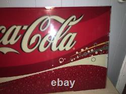 Vintage Coca-Cola Trademark Plexiglass Large Sign