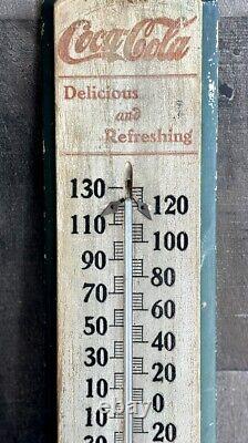 Vintage Coca Cola Wooden Thermometer Sign (CP2001051)