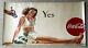 Vintage Coca-Cola YES GIRL Advertising Display Poster