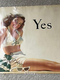 Vintage Coca-Cola YES GIRL Advertising Display Poster