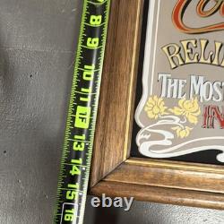 Vintage Coca Cola bar mirror frames in wood