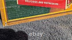 Vintage Coca Cola cardboard Poster sign 1940 Vintage Coke 16x27 Original Antique