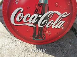Vintage Coca Cola large Double Sided Sign Advertisement