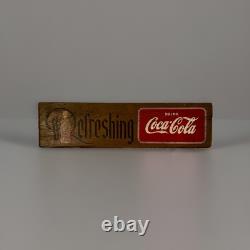 Vintage Coca-Cola wooden sign (stamped kays displays inc. New york)