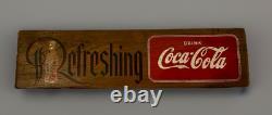Vintage Coca-Cola wooden sign (stamped kays displays inc. New york)