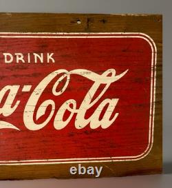 Vintage Coca-Cola wooden sign (stamped kays displays inc. New york)