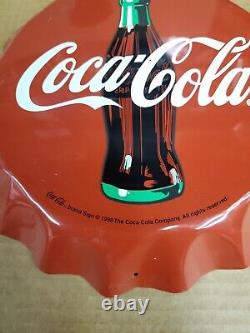 Vintage Coca cola Bottle Cap Sign B